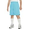 Haloumoning Boys Athletic Shorts High Waist Elastic Active Performance Running Basketball Shorts with Pockets 5-14 Years(Blue)