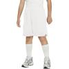 Haloumoning Boys Athletic Shorts High Waist Elastic Active Performance Running Basketball Shorts with Pockets 5-14 Years(White)