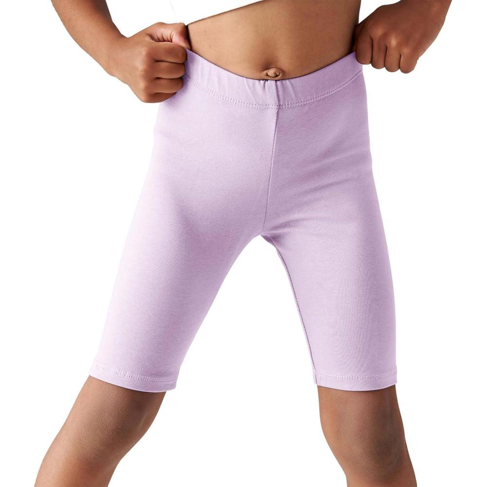 image:imageHaloumoning Girls Bike Shorts Kids Athletic Volleyball Shorts Comfy Under Dress Dance Short Leggings 514 YearsLight Purple
