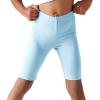 Haloumoning Girls Bike Shorts Kids Athletic Volleyball Shorts Comfy Under Dress Dance Short Leggings 5-14 Years(Light Blue)
