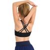 Haloumoning Girls Training Bra Kids Strappy Scoop Neck Bras Yoga Sports Comfort Dance Crop Top 5-14 Years(Black)