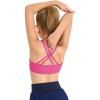 Haloumoning Girls Training Bra Kids Strappy Scoop Neck Bras Yoga Sports Comfort Dance Crop Top 5-14 Years(Hot Pink)