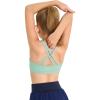 Haloumoning Girls Training Bra Kids Strappy Scoop Neck Bras Yoga Sports Comfort Dance Crop Top 5-14 Years(Mint Green)