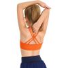 Haloumoning Girls Training Bra Kids Strappy Scoop Neck Bras Yoga Sports Comfort Dance Crop Top 5-14 Years(Orange)
