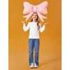 Haloumoning Girls Puff Long Sleeve Shirts Kids Casual Crewneck Soft Tunic Tops Blouse 5-14 Years(White)