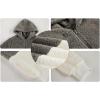 Haloumoning Girls Fuzzy Fleece Pullover Hoodies Sweatshirt Casual Loose Outwear Coat with Pockets 4-15 Years(A-light Grey)