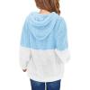 Haloumoning Girls Fuzzy Fleece Pullover Hoodies Sweatshirt Casual Loose Outwear Coat with Pockets 4-15 Years(A-sky Blue)