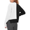 Haloumoning Girls Heart Sweater Kids Cute Color Block Knit Sweaters 7-14 Years(Black)