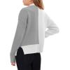 Haloumoning Girls Heart Sweater Kids Cute Color Block Knit Sweaters 7-14 Years(White)