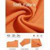 Haloumoing Girls Long Sleeve Sweaters Kids Casual Crew Neck Knit Cute Fall Pullover Tops 5-14 Years(Orange)