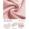Haloumoing Girls Long Sleeve Sweaters Kids Casual Crew Neck Knit Cute Fall Pullover Tops 5-14 Years(Pink)