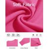 Haloumoing Girls Long Sleeve Sweaters Kids Casual Crew Neck Knit Cute Fall Pullover Tops 5-14 Years(Rose Red)