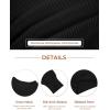 Haloumoning Girls Knit Pullover Sweaters Mock Neck Long Lantern Sleeve Jumper Tops 5-14 Years(Black)