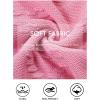 Haloumoning Girls Cute Heart Love Print Sweater Tops Oversized Crew Neck Dot Ball Knitted Valentine Pullover 5-14 Years(Pink)