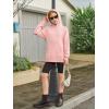 Haloumoning Girls Oversized Hoodies Kids Fleece Lined Long Sleeve Hooded Sweatshirt with Kangaroo Pocket 5-14 Years(Light Pink)