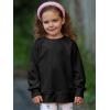 Haloumoning Baby Girls and Toddlers’ Crewneck Sweatshirts Kids Long Sleeve Fall Pullovers 2-10 Years(Black)
