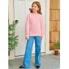 Haloumoning Baby Girls and Toddlers’ Crewneck Sweatshirts Kids Long Sleeve Fall Pullovers 2-10 Years(Pink)