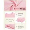 Haloumoning Baby Girls and Toddlers’ Crewneck Sweatshirts Kids Long Sleeve Fall Pullovers 2-10 Years(Pink)