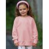 Haloumoning Baby Girls and Toddlers’ Crewneck Sweatshirts Kids Long Sleeve Fall Pullovers 2-10 Years(Pink)
