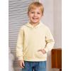 Haloumoning Baby Toddler Kid Boy Hooded Sweatshirts Fleece Hoodies Ear Hoodie Pullover Clothes with Pocket 1-8 Years(Apricot)