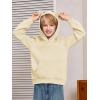 Haloumoning Baby Toddler Kid Boy Hooded Sweatshirts Fleece Hoodies Ear Hoodie Pullover Clothes with Pocket 1-8 Years(Apricot)