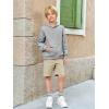 Haloumoning Baby Toddler Kid Boy Hooded Sweatshirts Fleece Hoodies Ear Hoodie Pullover Clothes with Pocket 1-8 Years(Dark Grey)