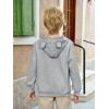 Haloumoning Baby Toddler Kid Boy Hooded Sweatshirts Fleece Hoodies Ear Hoodie Pullover Clothes with Pocket 1-8 Years(Dark Grey)
