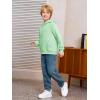Haloumoning Baby Toddler Kid Boy Hooded Sweatshirts Fleece Hoodies Ear Hoodie Pullover Clothes with Pocket 1-8 Years(Light Green)