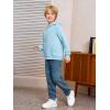 Haloumoning Baby Toddler Kid Boy Hooded Sweatshirts Fleece Hoodies Ear Hoodie Pullover Clothes with Pocket 1-8 Years(Sky Blue)