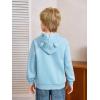Haloumoning Baby Toddler Kid Boy Hooded Sweatshirts Fleece Hoodies Ear Hoodie Pullover Clothes with Pocket 1-8 Years(Sky Blue)