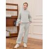 Haloumoning Girls 2 Piece Outfits Kids Oversized Fleece Hoodie Sweatshirt and Sweatpants Fashion Clothing Sets(Grey)