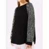 Haloumoning Girls Sequin Sweatshirts Kids Fashion Crewneck Long Batwing Sleeve Pullover Clothes 5-14 Years(Black)