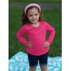 Haloumoning Toddler Baby Girls Long Sleeve T Shirt Little Kids Fall Crew Neck Tops Casual Tees 3-10 Years(Hot Pink)