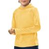 Haloumoning Boys Athletic Hoodies Youth Raglan Long Sleeve Pullover Hoodie Sweatshirts with Thumbhole 5-14 Years(Yellow)