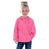 Haloumoning Toddler Girls Fuzzy Fleece Hoodies Baby Kids Warm Pullover Hooded Sweatshirt with Pockets(Hot Pink)