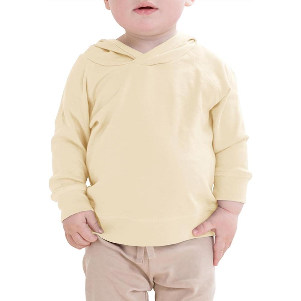 image:imageHaloumoning Toddler Boys Hoodie Baby Kids Long Sleeve Solid Hooded Sweatshirt 310 YearsBeige