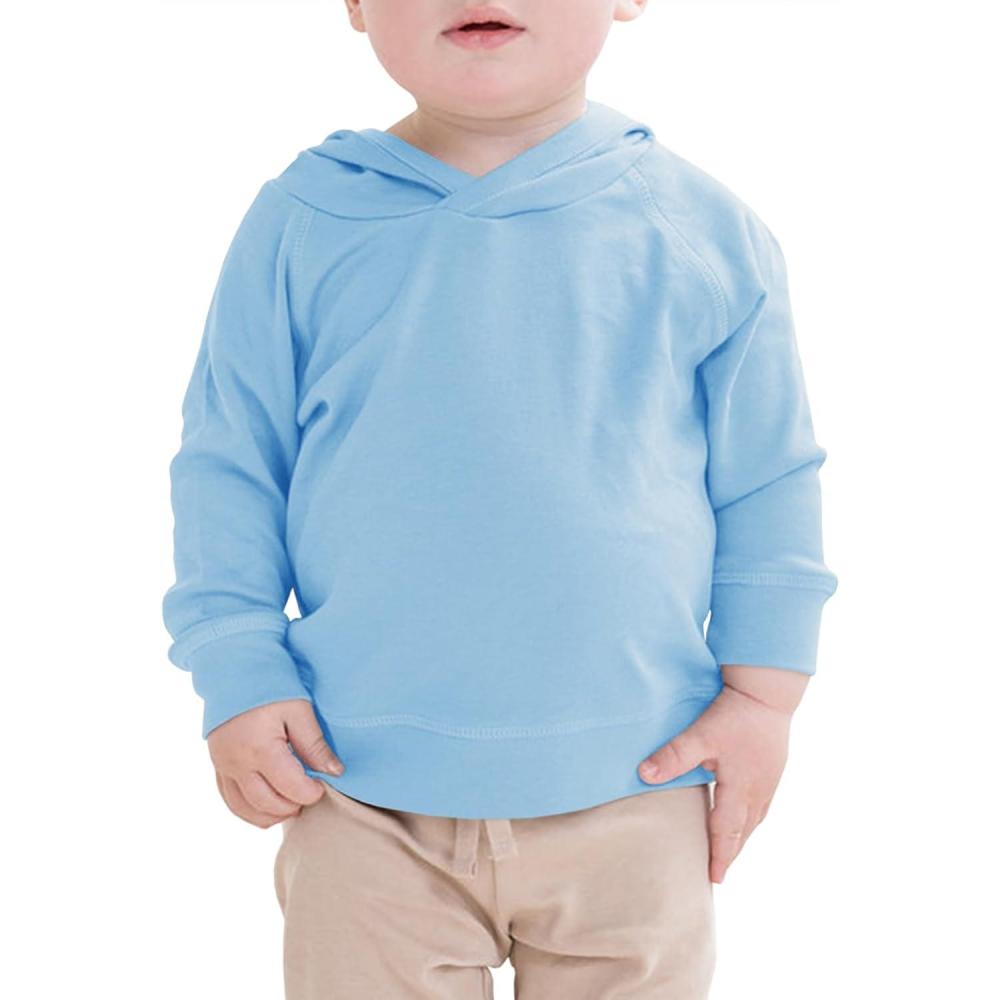 image:imageHaloumoning Toddler Boys Hoodie Baby Kids Long Sleeve Solid Hooded Sweatshirt 310 YearsLight Blue