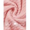 Haloumoning Girls 2 Pieces Outfits Ribbed Knit Hoodies Flare Pants Sweatshirts and Sweatpants Kids Tracksuits 4-14 Years(Pink)