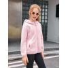 Haloumoning Girls Fleece Jacket Kids Zip Up Hoodie Lightweight Fall Winter Jackets Outerwear with Pockets 5-14 Years(Light Pink)