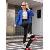 Haloumoning Girls Fleece Jacket Kids Zip Up Hoodie Lightweight Fall Winter Jackets Outerwear with Pockets 5-14 Years(Royal Blue)