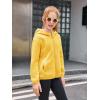 Haloumoning Girls Fleece Jacket Kids Zip Up Hoodie Lightweight Fall Winter Jackets Outerwear with Pockets 5-14 Years(Yellow)