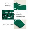 Haloumoning Girls Striped Color Block Sweatshirts Kids Tie Dye Crewneck Long Sleeve Pullover Tops 4-15 Years(A-dark Green)