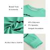 Haloumoning Girls Striped Color Block Sweatshirts Kids Tie Dye Crewneck Long Sleeve Pullover Tops 4-15 Years(A-light Green)