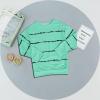 Haloumoning Girls Striped Color Block Sweatshirts Kids Tie Dye Crewneck Long Sleeve Pullover Tops 4-15 Years(A-light Green)