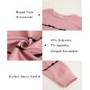 Haloumoning Girls Striped Color Block Sweatshirts Kids Tie Dye Crewneck Long Sleeve Pullover Tops 4-15 Years(A-pink)