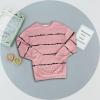Haloumoning Girls Striped Color Block Sweatshirts Kids Tie Dye Crewneck Long Sleeve Pullover Tops 4-15 Years(A-pink)