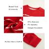 Haloumoning Girls Striped Color Block Sweatshirts Kids Tie Dye Crewneck Long Sleeve Pullover Tops 4-15 Years(A-red)