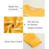 Haloumoning Girls Striped Color Block Sweatshirts Kids Tie Dye Crewneck Long Sleeve Pullover Tops 4-15 Years(A-yellow)