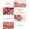 Haloumoning Girls Striped Color Block Sweatshirts Kids Tie Dye Crewneck Long Sleeve Pullover Tops 4-15 Years(B-pink)