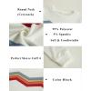 Haloumoning Girls Striped Color Block Sweatshirts Kids Tie Dye Crewneck Long Sleeve Pullover Tops 4-15 Years(B-white)